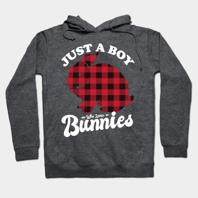 Just a boy who loves Bunnies Hoodie by Eteefe